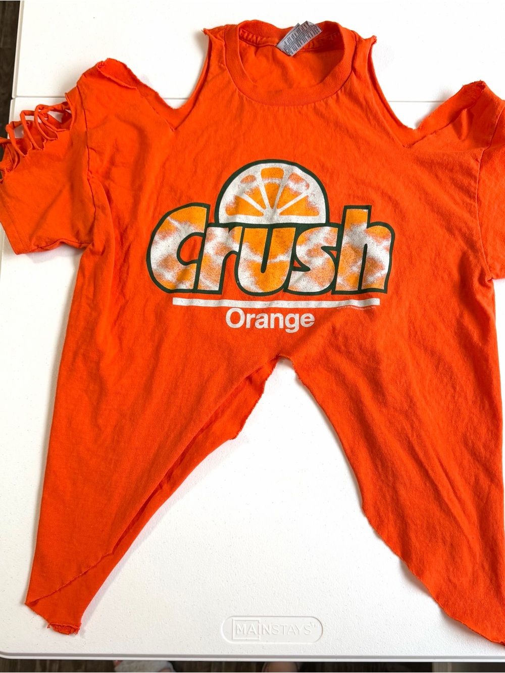 Women’s Custom Retro Orange Crush graphic tee size M T0120